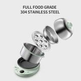 Bear Electric Small Food Steamer 2 Tier, Egg Cooker with Steaming & Frying, 9.5h Preset, 360W, ZDQ-B14Y5