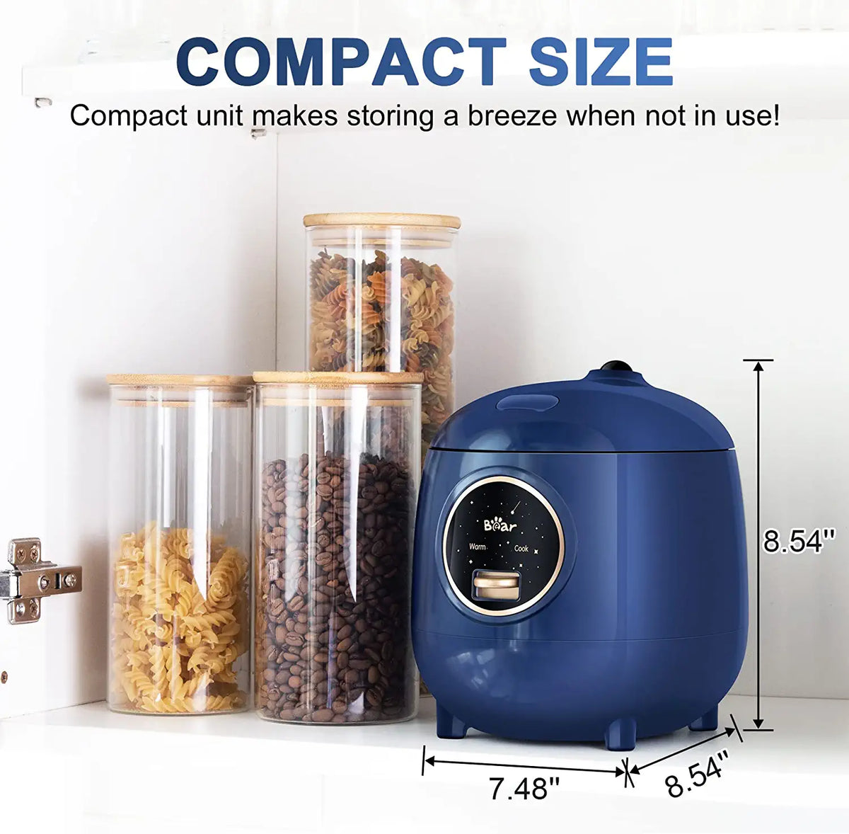 Mini Rice Cooker DFB-B12W1, 1.2L – CyberHome Appliances