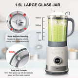 Bear Professional Blender, PBJ-B10U6, 1000W Countertop Blender for Kitchen
